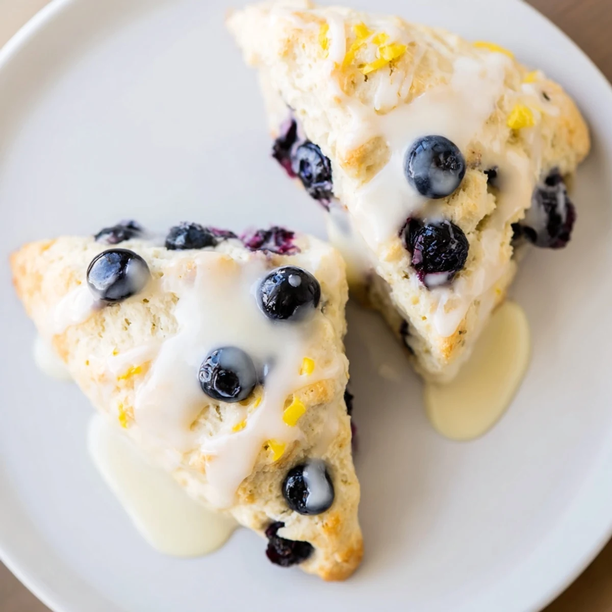 Lemon Blueberry Scones Glaze