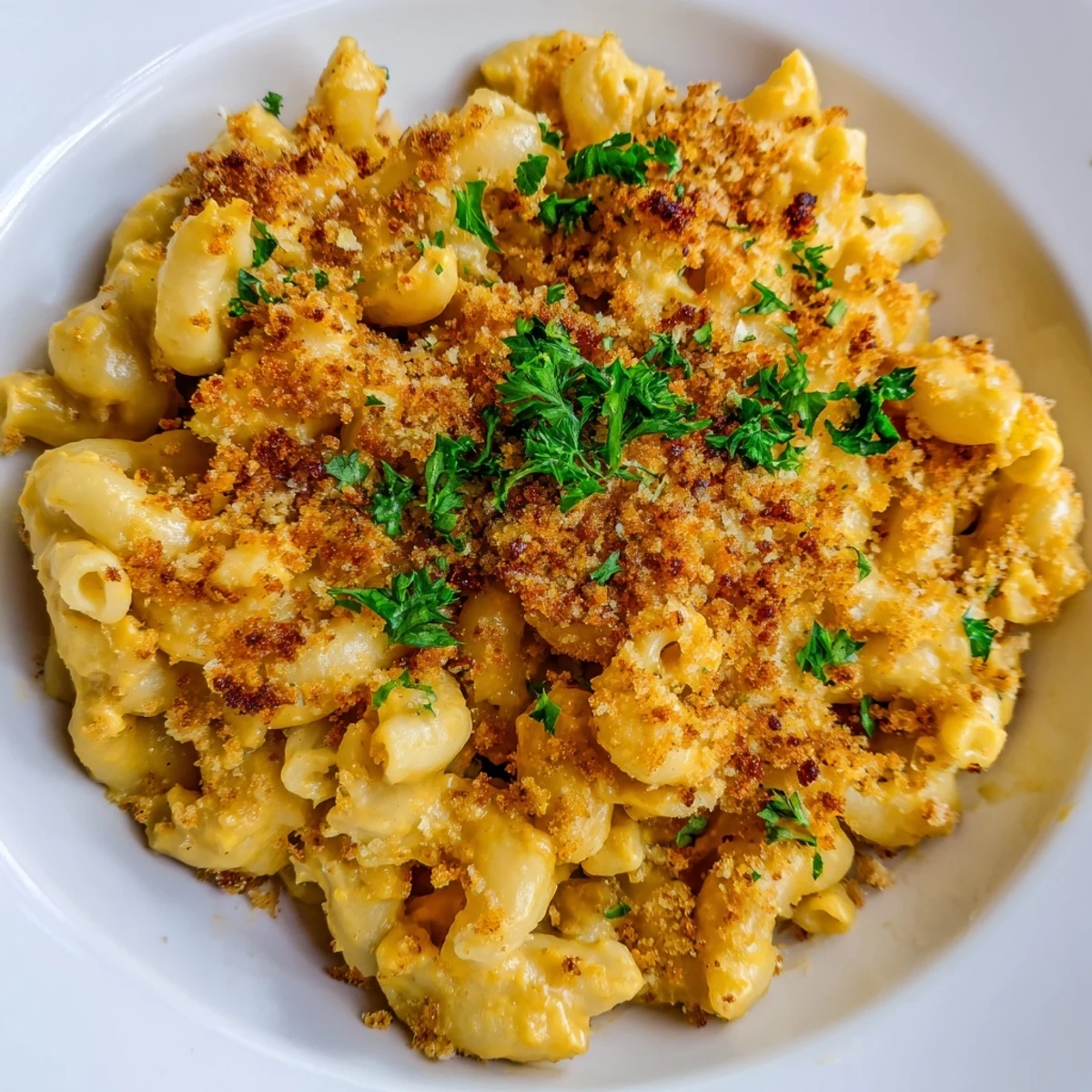 Blending roasted butternut squash and onions to create a velvety, dairy-free sauce for this Vegan Butternut Squash Mac and Cheese.