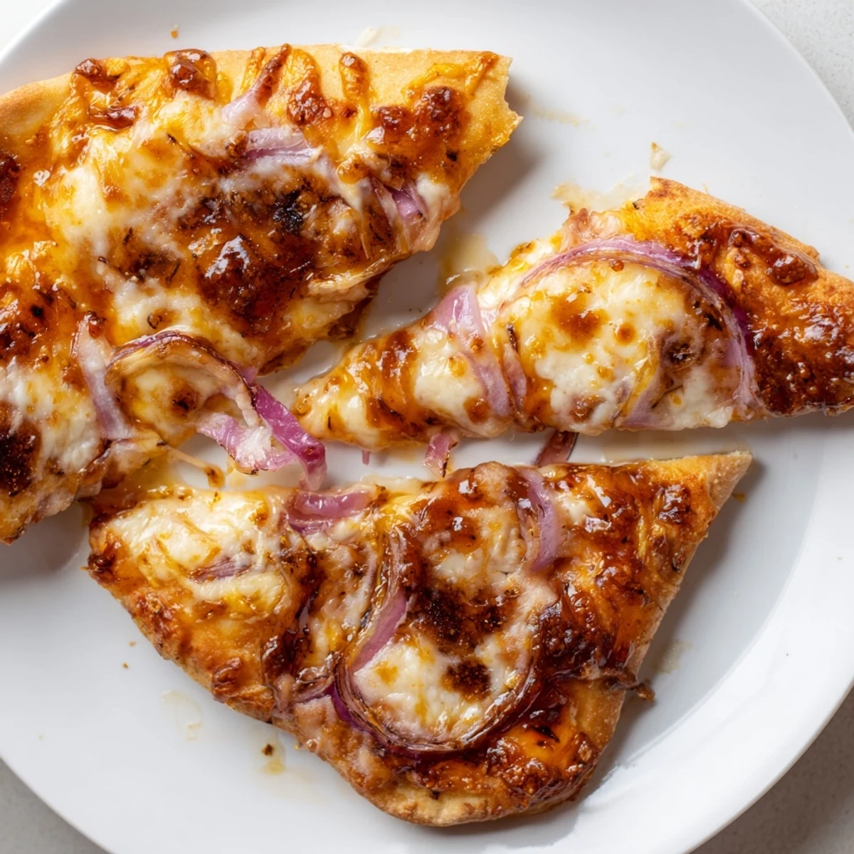 Sweet Heat Honey Garlic Flatbread Pizza cooling on a wire rack, showcasing golden crust and a drizzle of honey sauce.