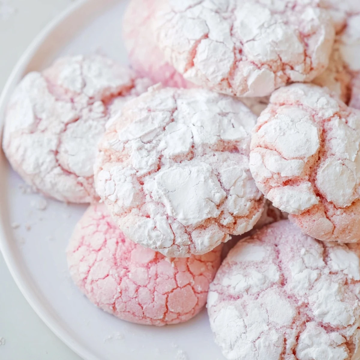 Pastel Crinkle Cookies