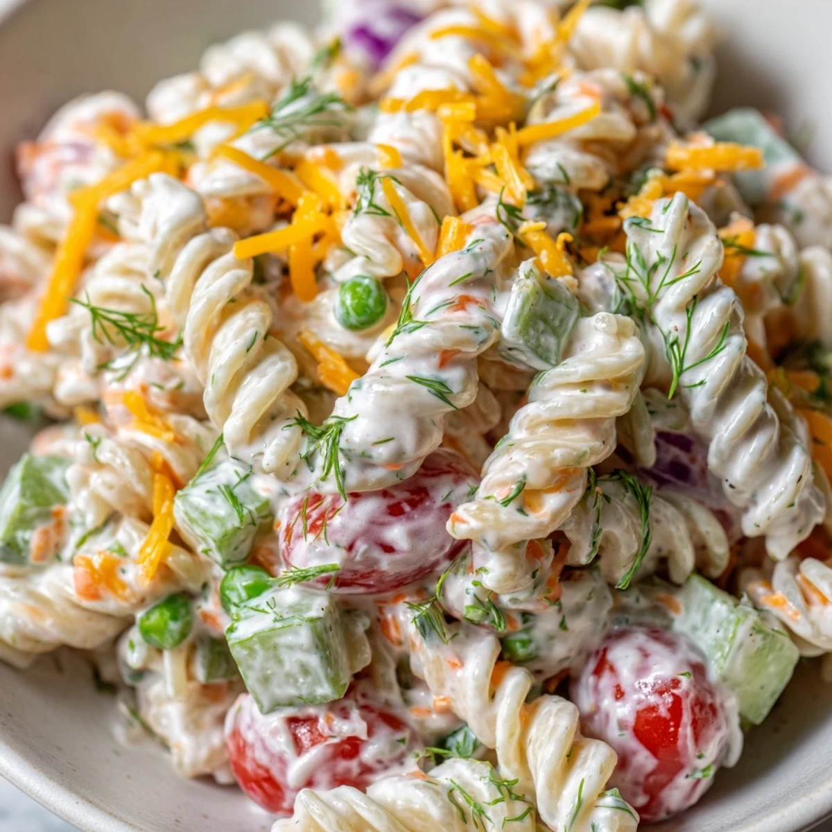Creamy Ranch Pasta Salad