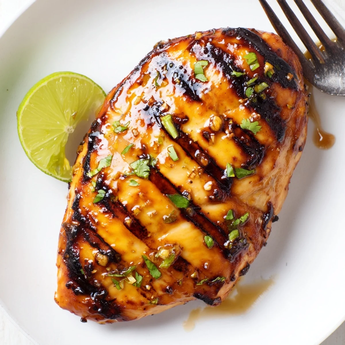 Sliced Key West Grilled Chicken With Tropical Citrus Marinade served atop coconut rice