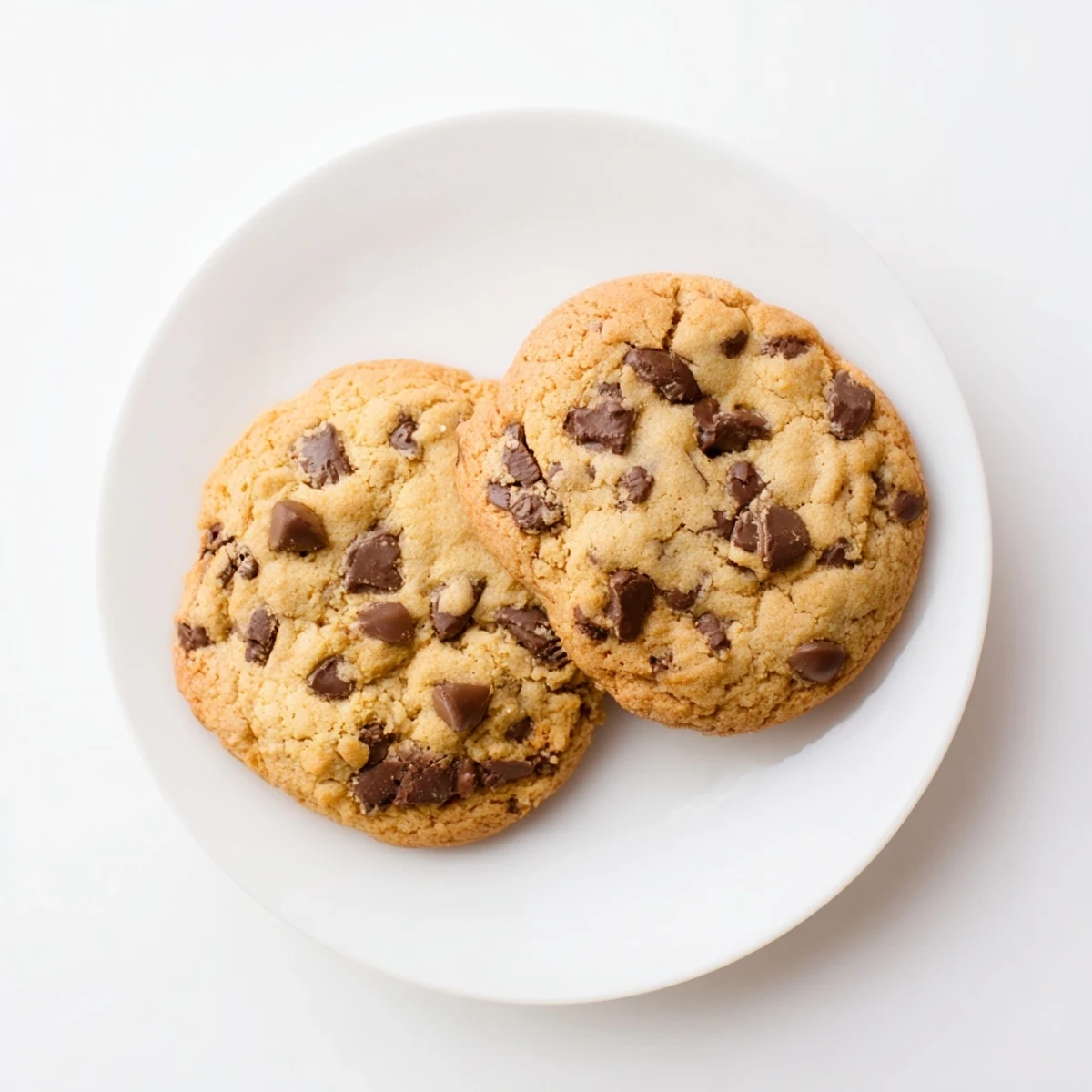 Homemade chewy chocolate chip cookies cooling on a wire rack with gooey chips visible