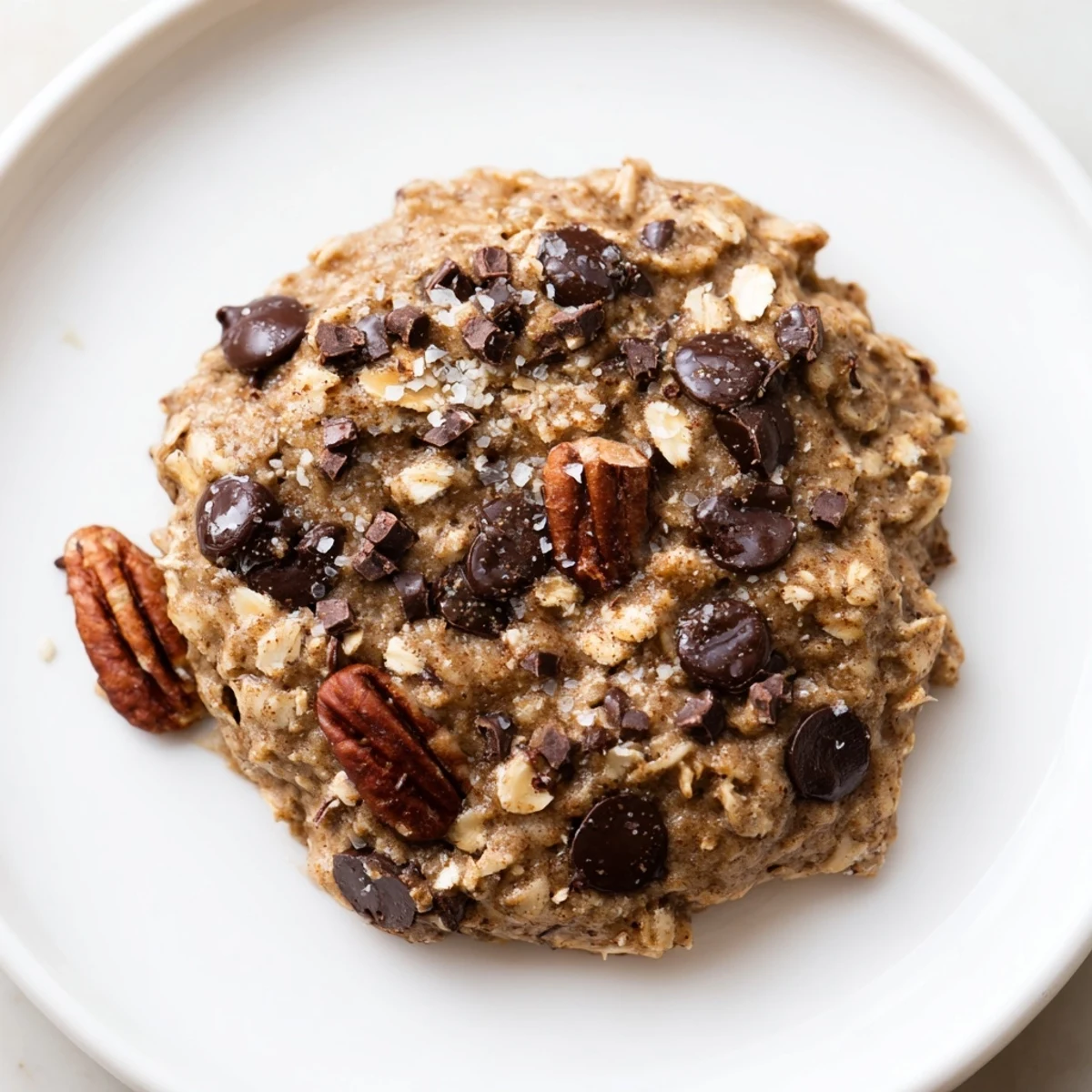 Hearty banana oat cookies studded with chocolate chips, soft, naturally sweet