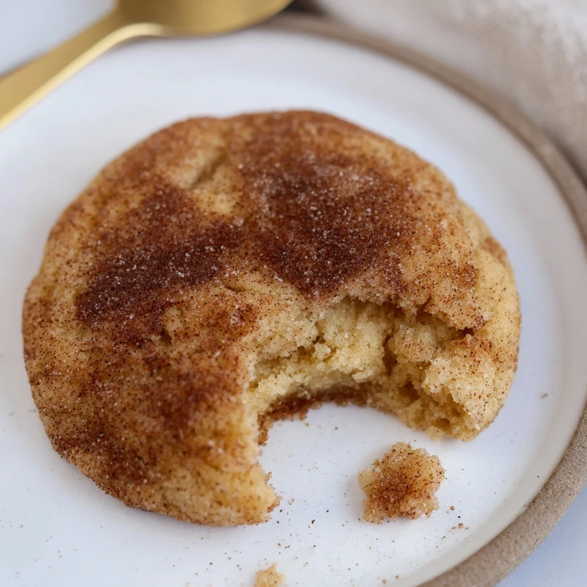 Classic American Snickerdoodle recipe displaying chewy texture and signature cinnamon-sugar exterior