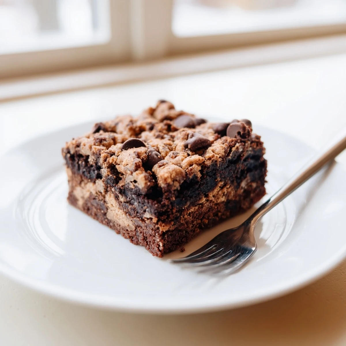 Golden fudgy chewy brookies combining rich brownie and chocolate chip cookie layers