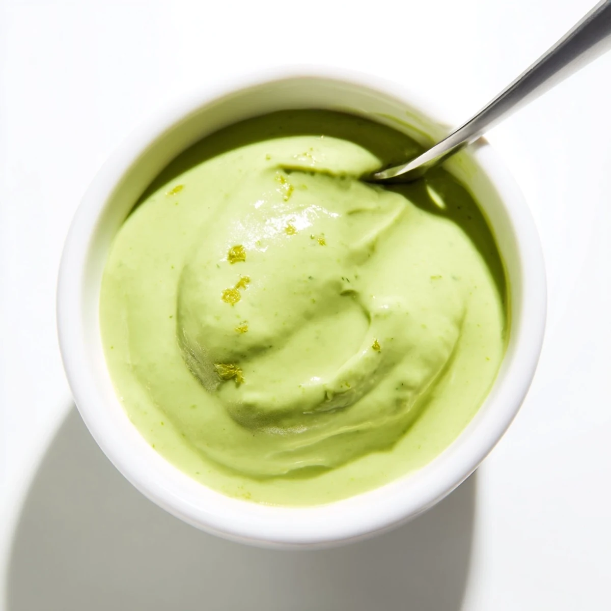 Smooth Mexican-inspired creamy cilantro lime sauce paired with grilled chicken and vegetables
