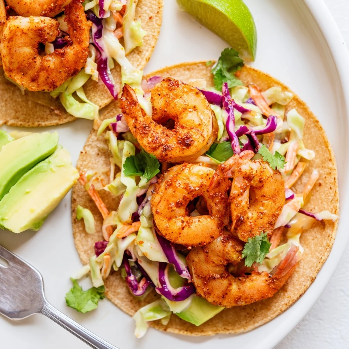 Spicy Shrimp Tacos with Slaw
