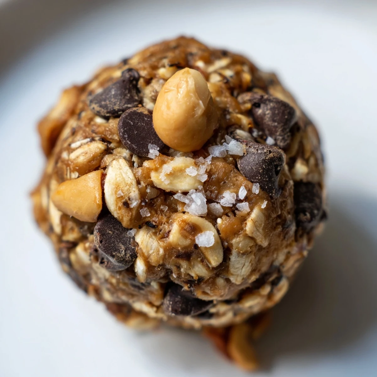 Wholesome Snickers energy balls featuring dates, peanut butter, and crunchy peanuts