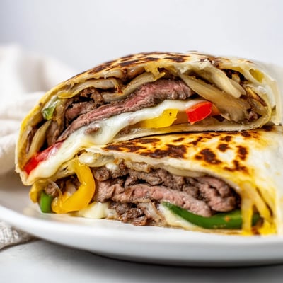 Crispy Philly Cheesesteak Grilled Wraps