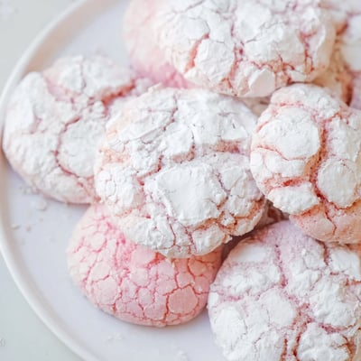 Pastel Crinkle Cookies
