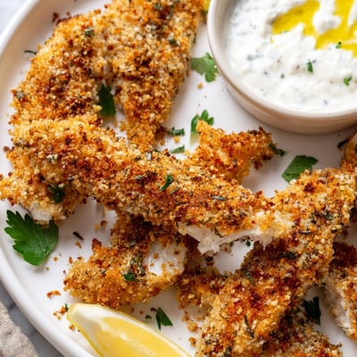 Crispy Greek Chicken Strips